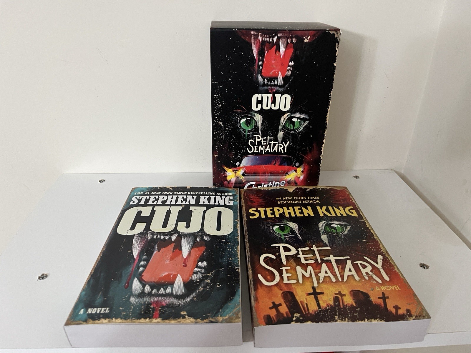 Stephen King Classic King Boxed Set Cujo, Pet Sematary. NO CHRISTINE. Brand New