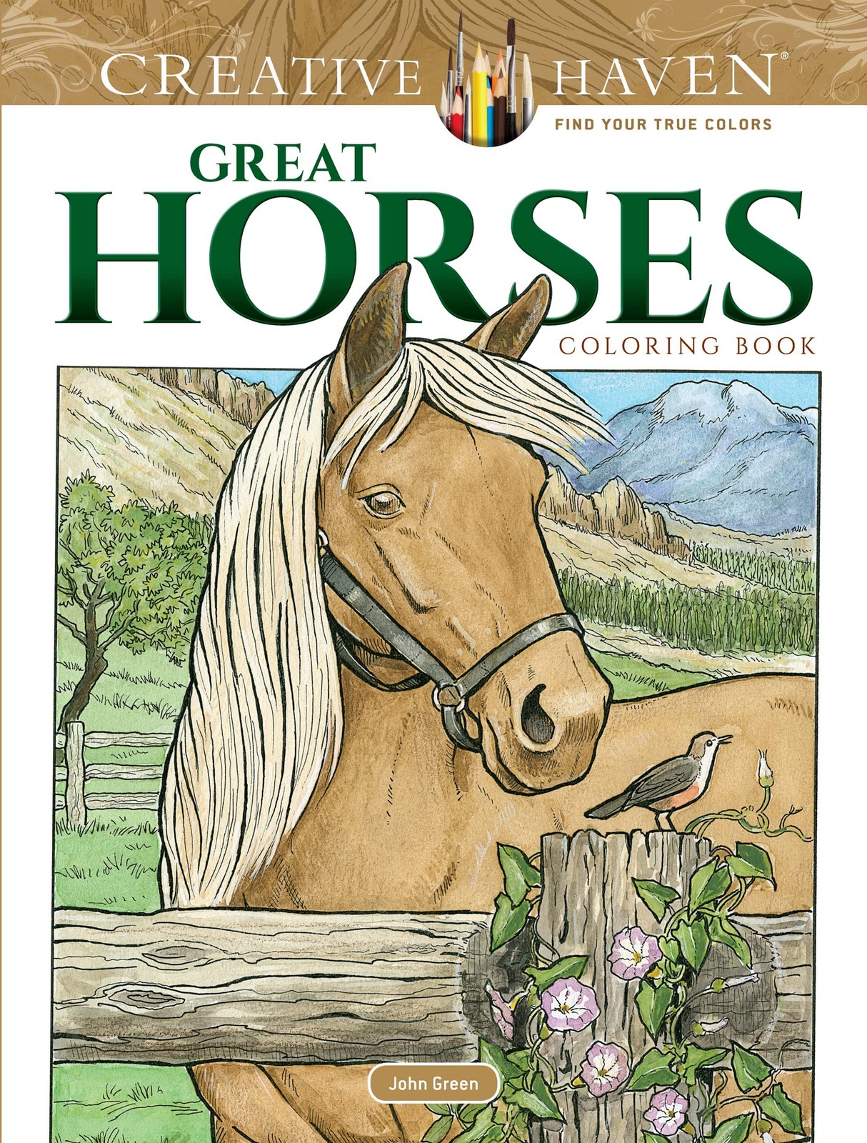 Adult Coloring Great Horses Coloring Book (Adult Coloring Books: Animals) – …