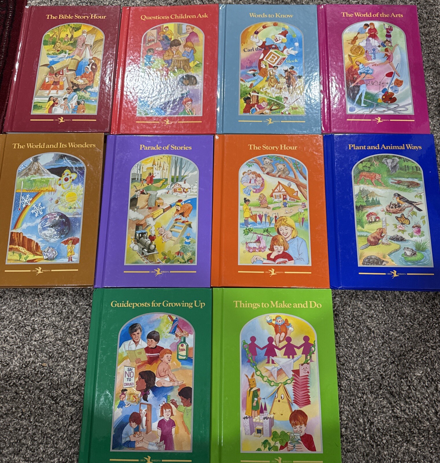 Child Horizons Book Series, Lot of 10- Parade Of Stories, Words To Know…- Good