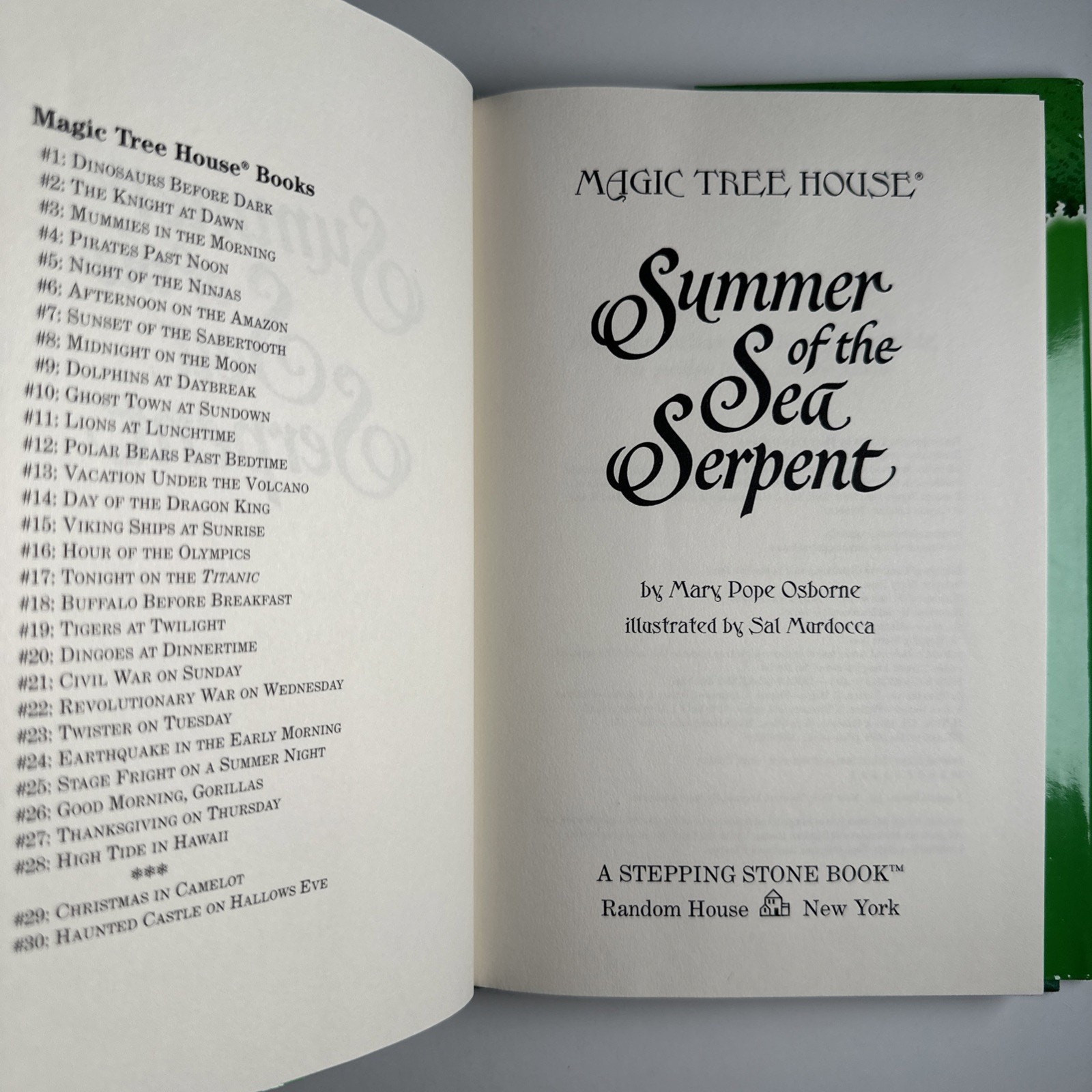 Summer of the Sea Serpent by Mary Pope Osborne (2004, Hardcover) 1st Edition
