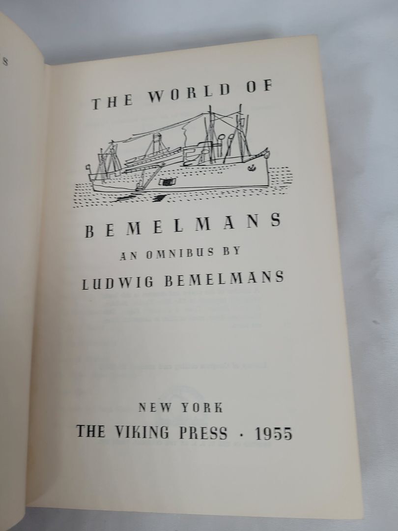 The World of Bemelmans; 1955; First Edition First Printing