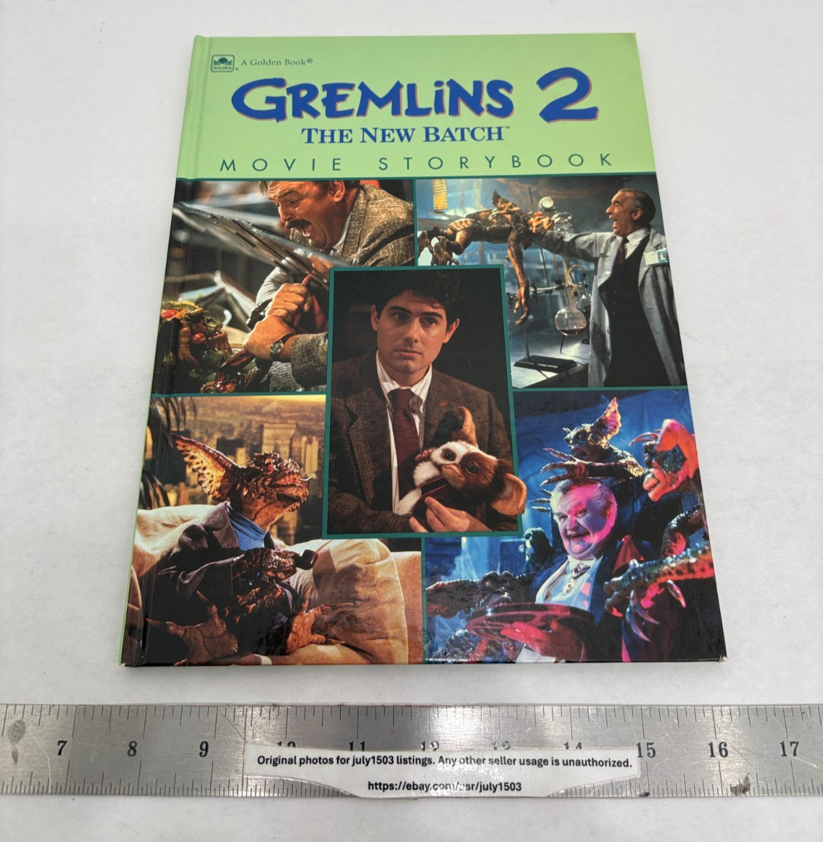 Gremlins 2: The New Batch Movie Storybook Hardcover, A Golden Book, 1990