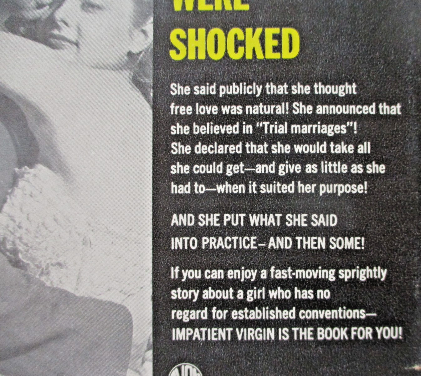 Impatient Virgin by Donald Henderson Clarke vintage pulp paperback