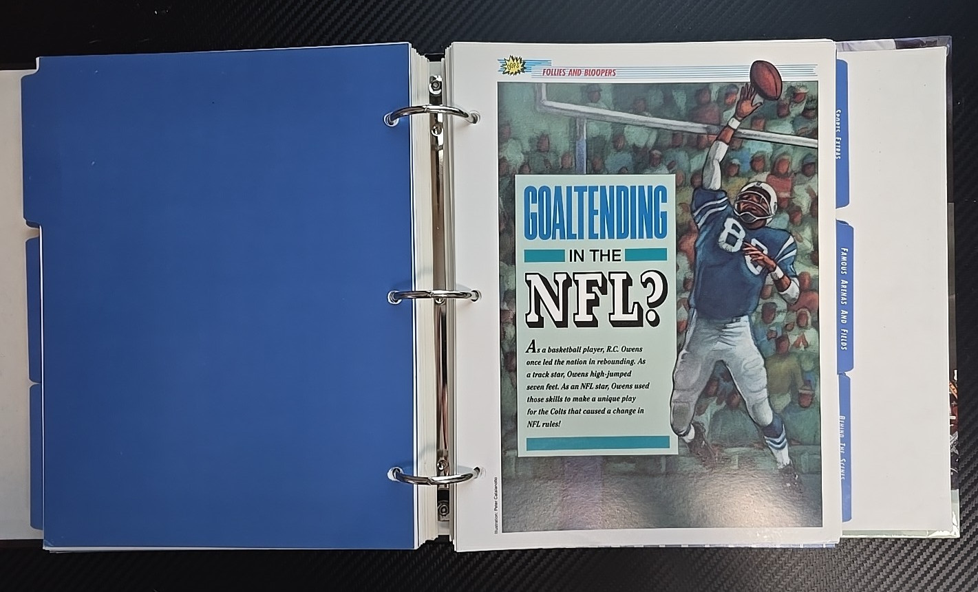 Vintage 1996 “Sports Pages: The Book For Sports Fans” Collector’s Hardcover Bind