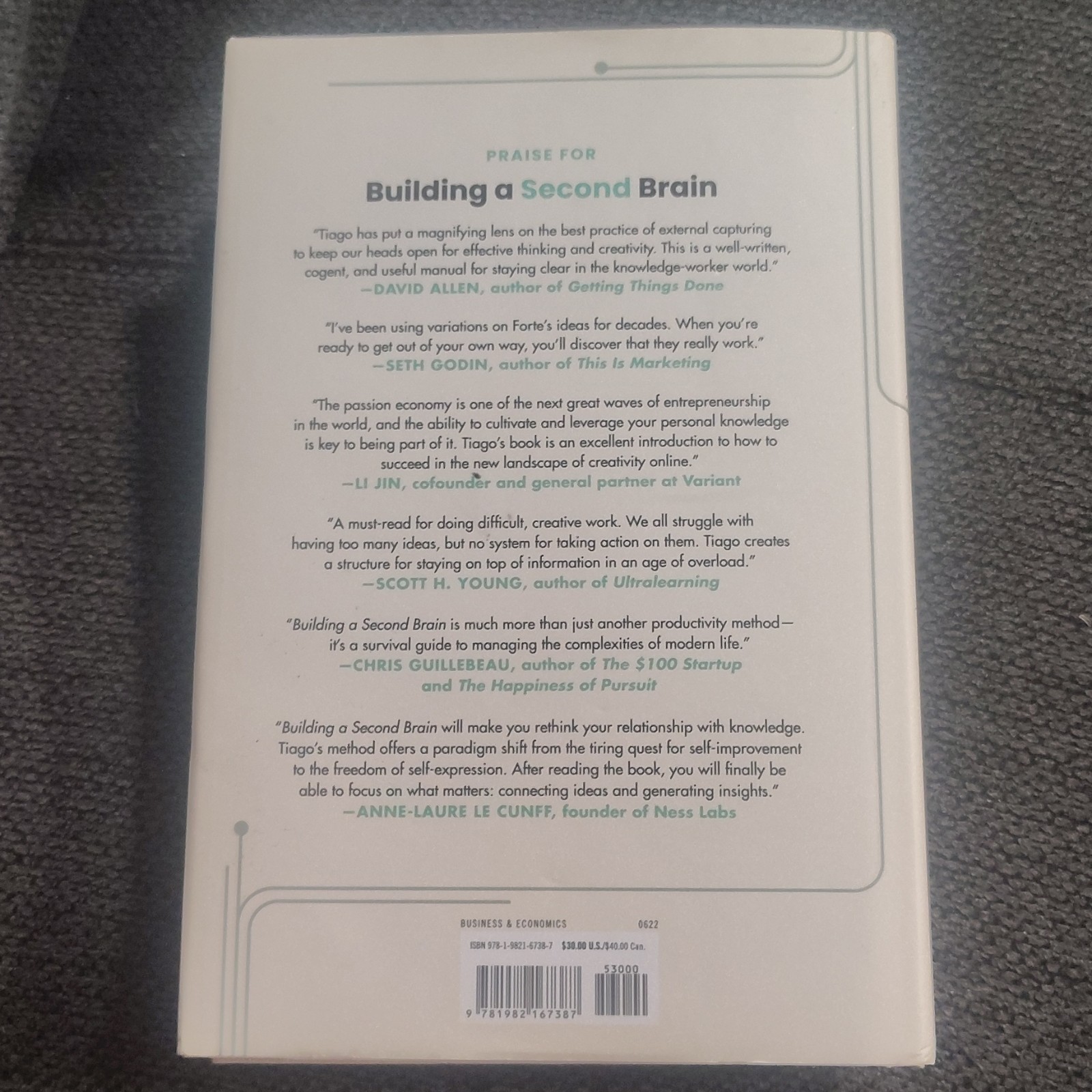 Building a Second Brain by Tiago Forte 2022 Hardcover, Atria Books, English