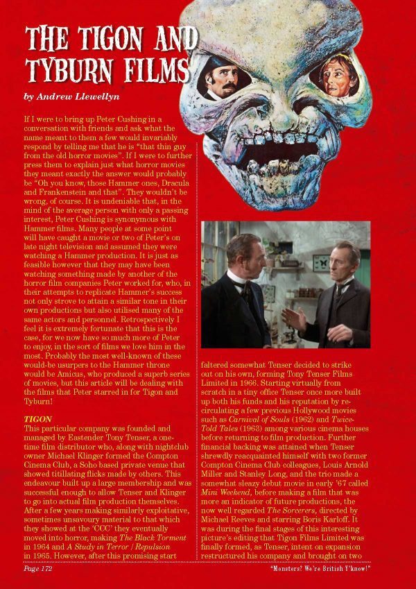A Celebration of Peter Cushing – 296 page Softcover / Movies of peter cushing
