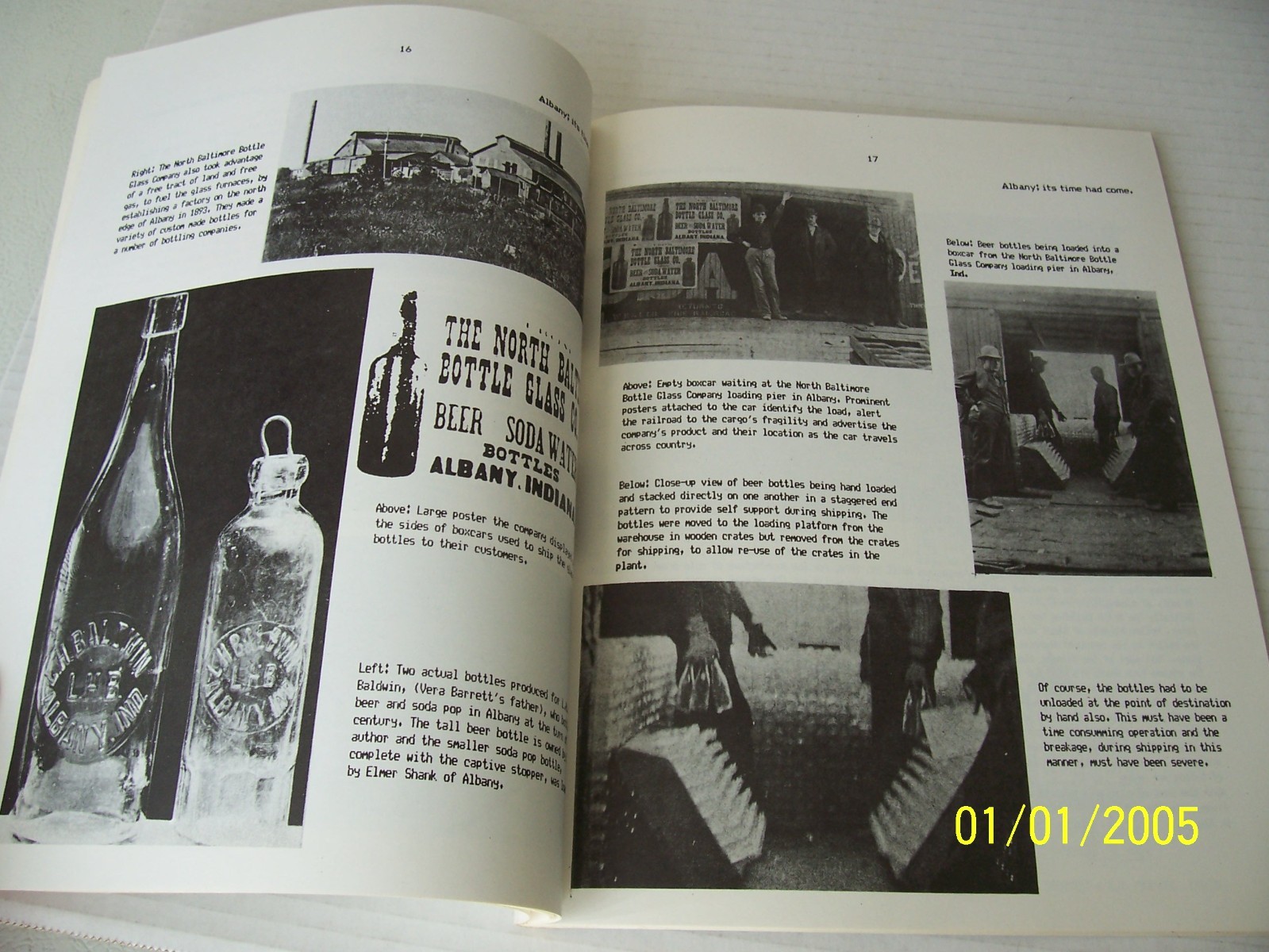 “Yester-Year Albany” Book – INDIANA RARE – 8 1/2″ x 11″ w/92 Pages