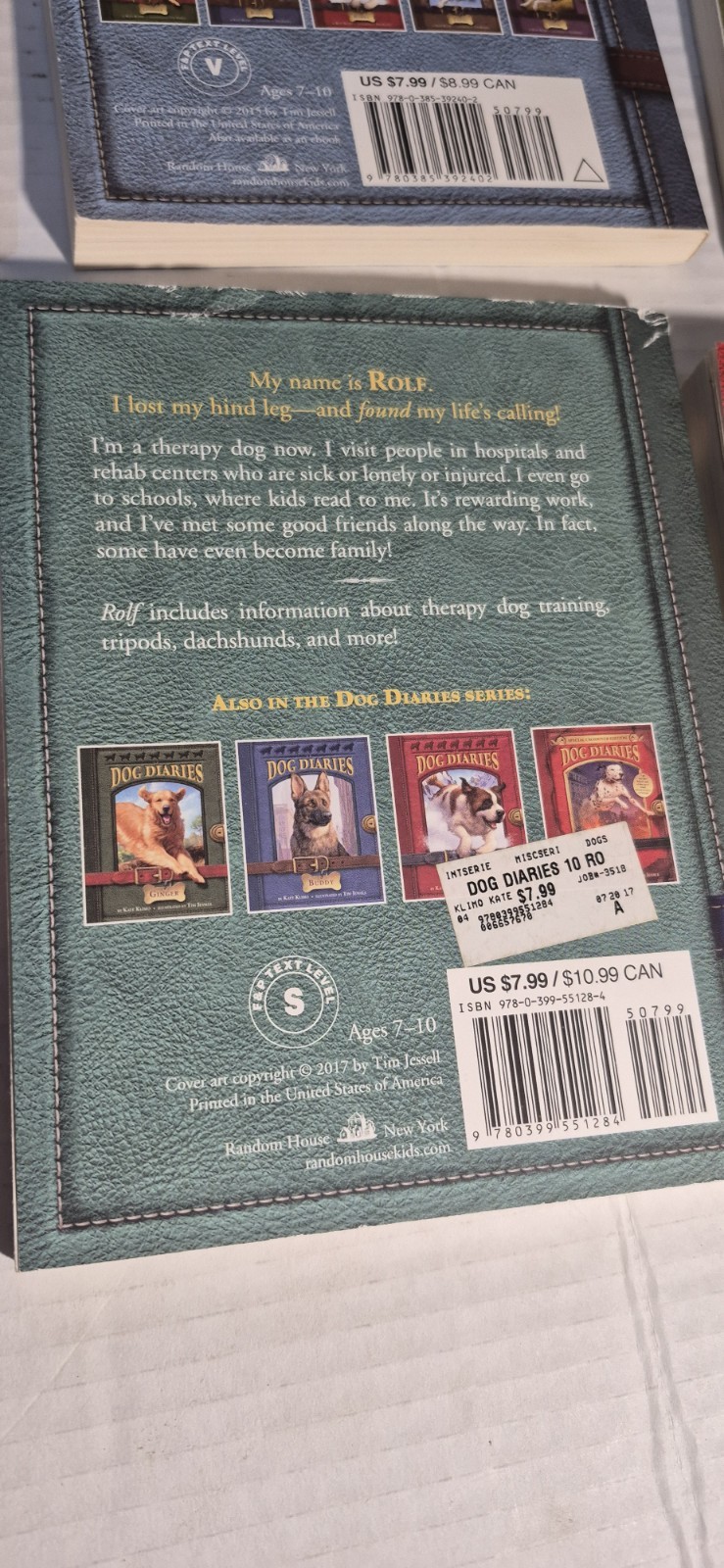 Dog Diaries Series Book Lot #1-11 Paperbacks Kate Klimo Children’s Chapter Books