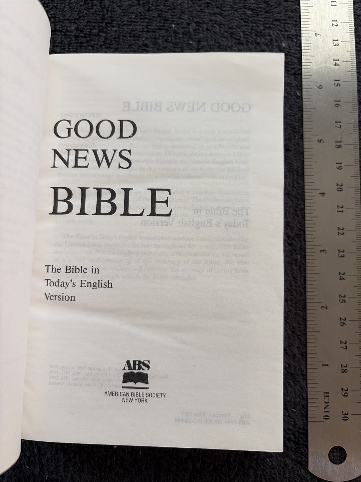 Desert Storm Era Bible US Central Command Good News English 1990s Pocket Size