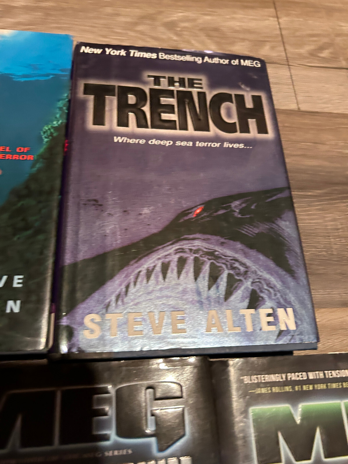 MEG Series Set Lot Steve Alten HARDCOVER NOVEL AUTHENTIC JAWS SHARK Megalodon