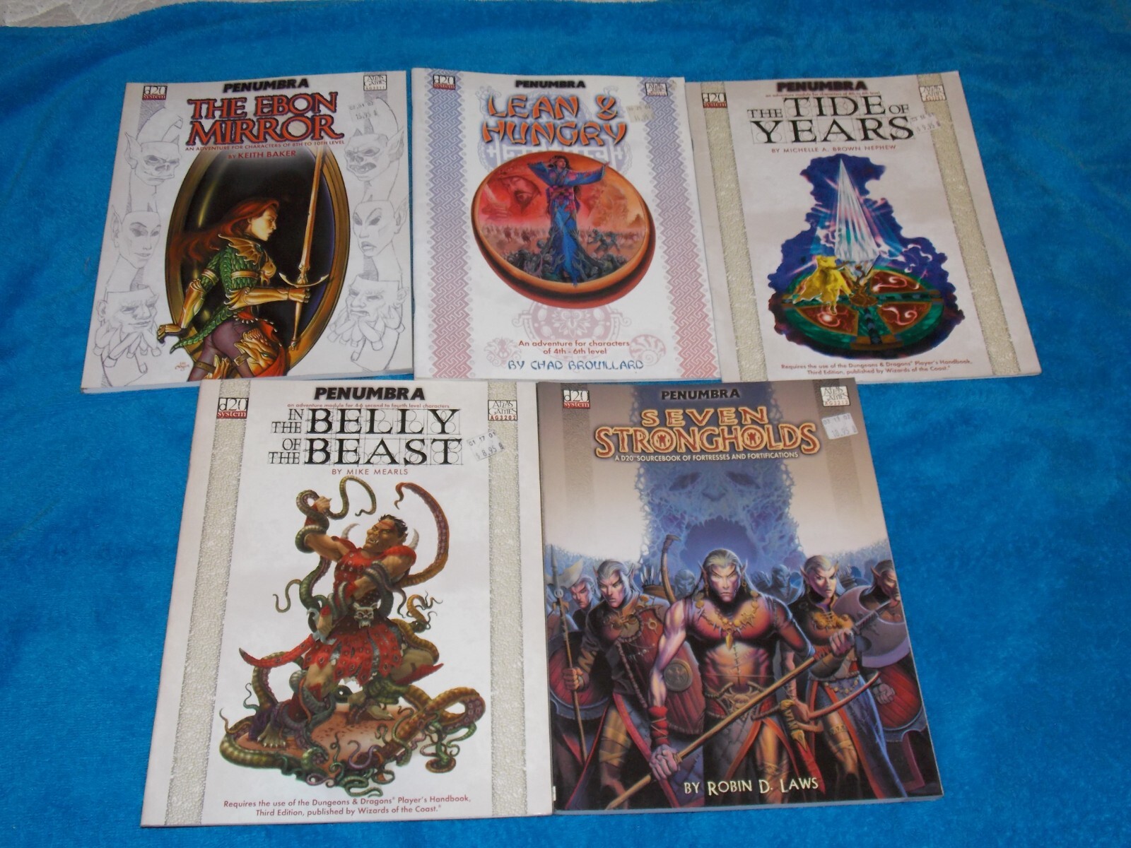 Penumbra Lot of 5 d20 Supplements in VG-NM RPG TSR D&D d20 Atlas Games