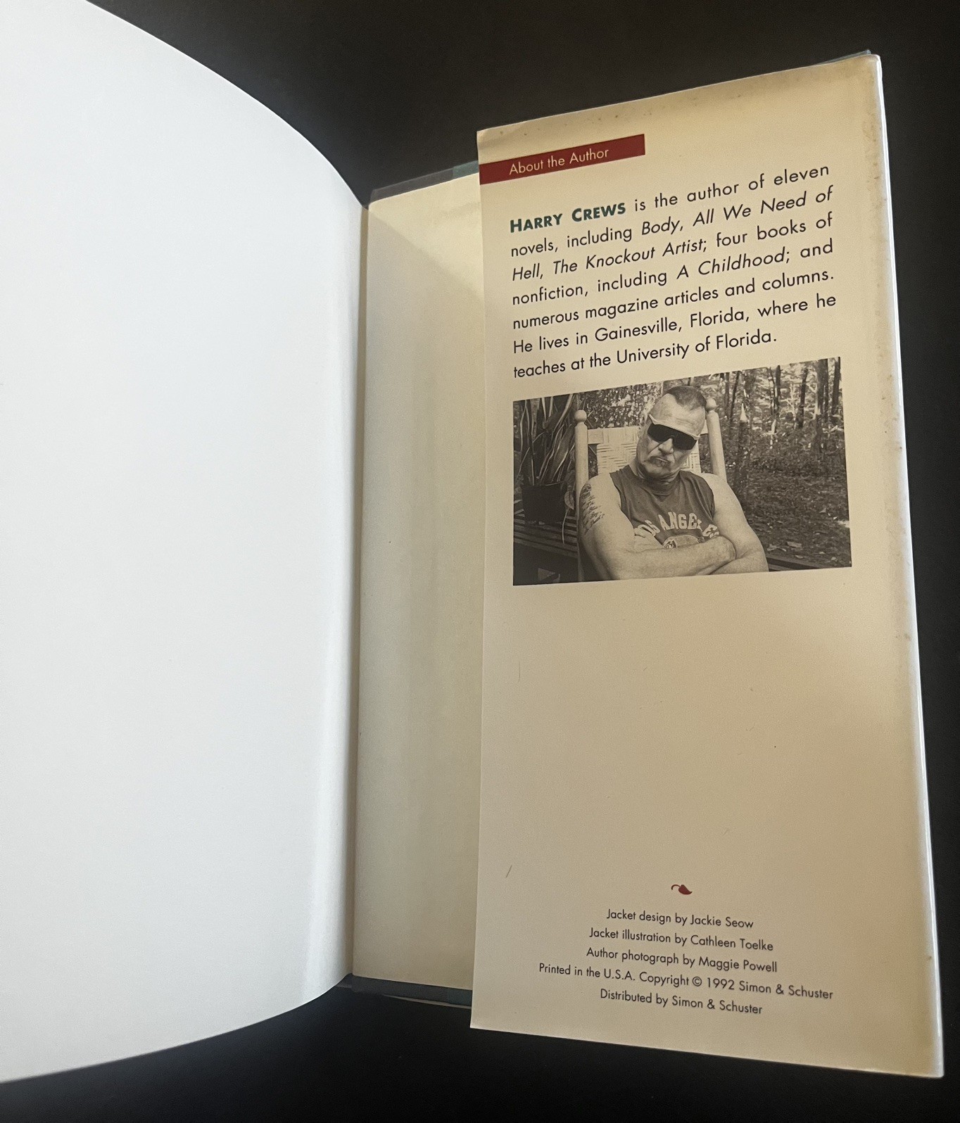 Scar Lover – by Harry Crews – 1st Edition Hardcover