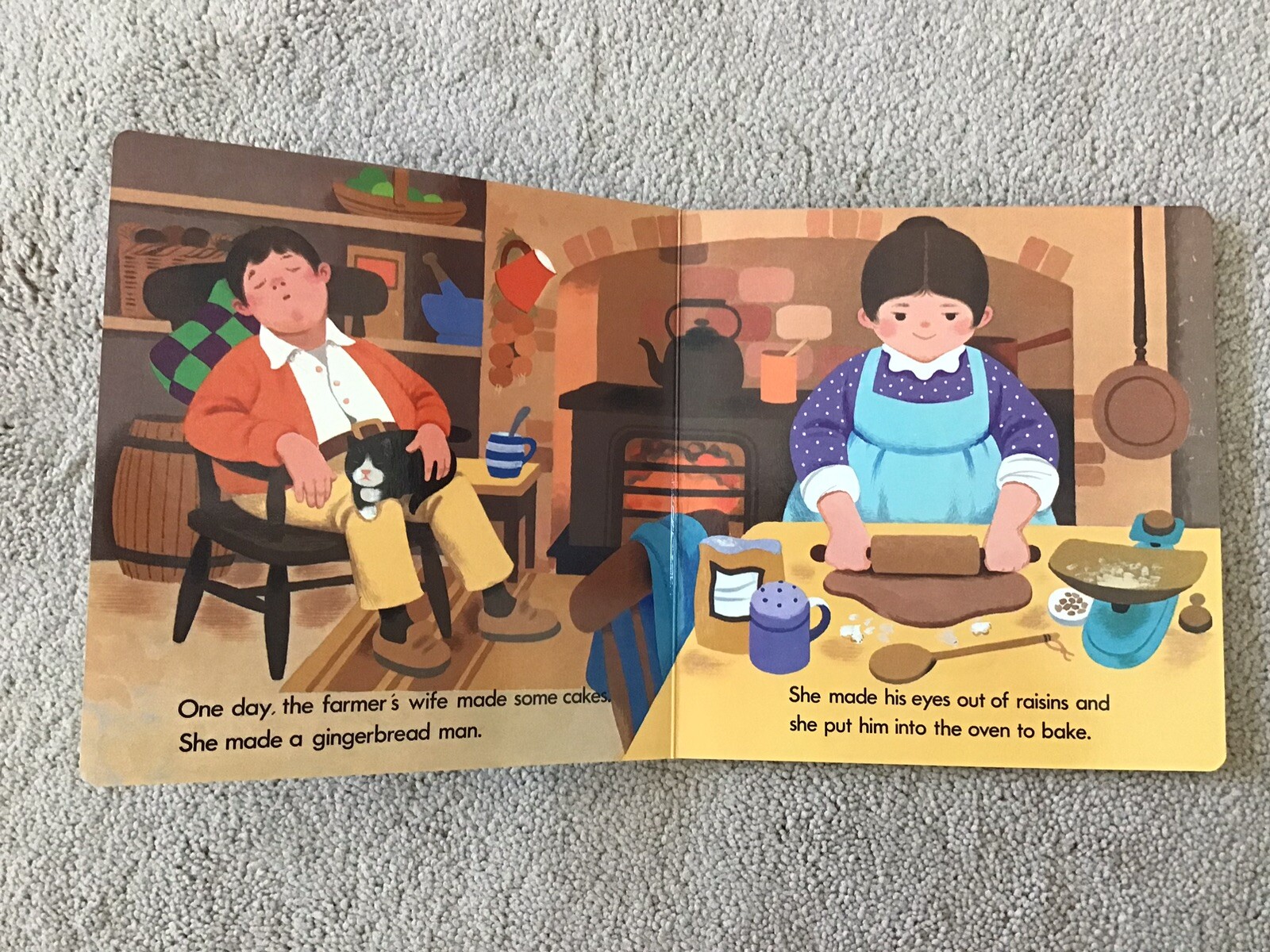 Two Vintage 1983 Brimax Story Time Board Books The Gingerbread Man/Goldilocks