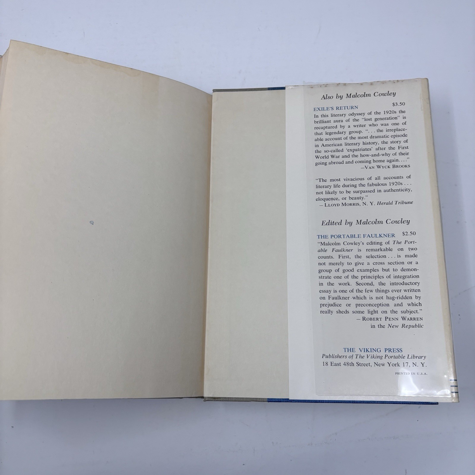 Literary Situation by Malcolm Cowley 1954 HC DJ Viking Press
