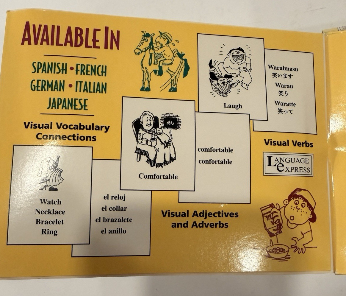 Language Express Visual Language Learning Cards Visual Japanese Kana Cards
