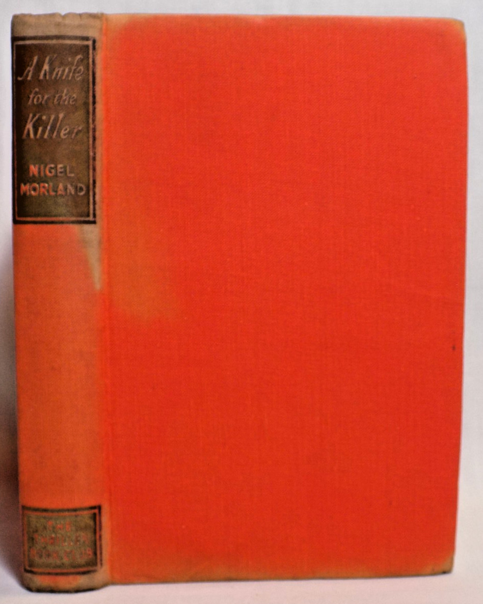 A Knife for the Killer by Nigel Morland, 1940 BC, HCDJ, Vintage Mrs. Pym Mystery