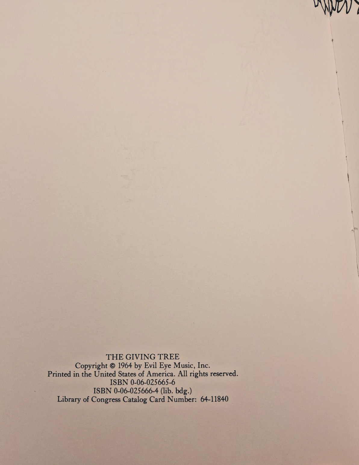 The Giving Tree by Shel Silverstein HC in DJ