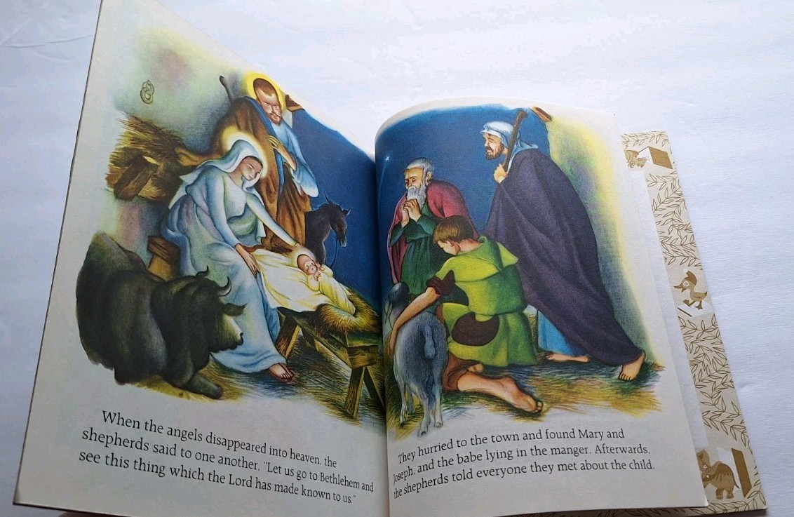 The Christmas Story 1994 VINTAGE a Little Golden Book 456-15