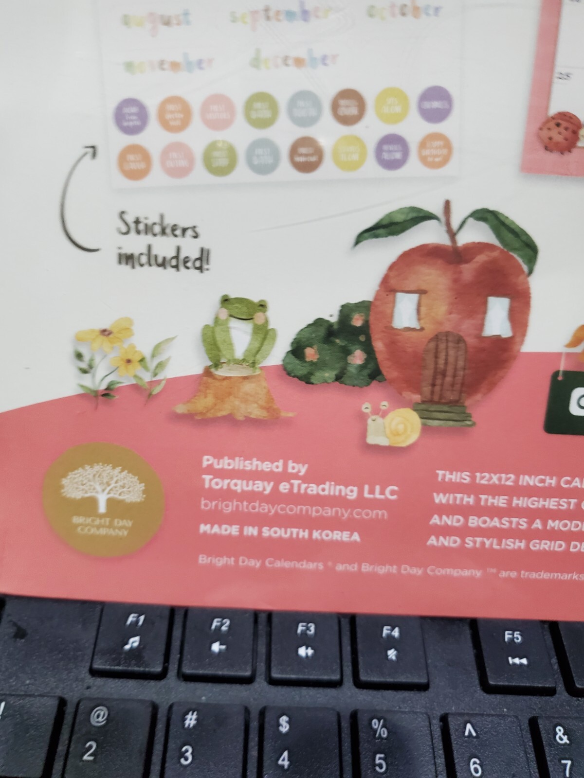 My Baby’s FIRST YEAR non dated Keepsake calendar w/ stickers New sealed