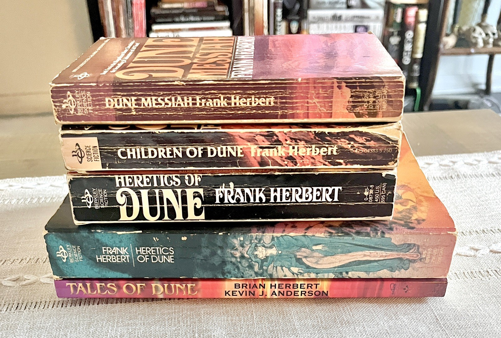 Frank Herbert Dune Series Lot of 5 Berkley 1984 Sci-Fi Paperbacks