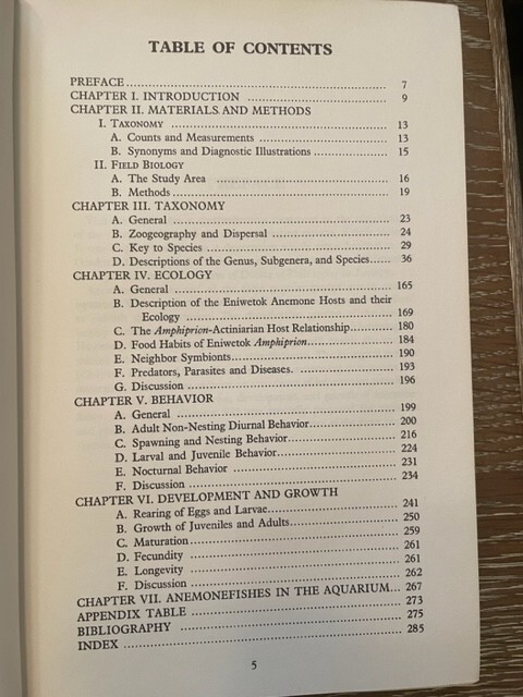 THE ANEMONEFISHES: THEIR CLASSIFICATION AND BIOLOGY By Gerald R. Allen , 1972