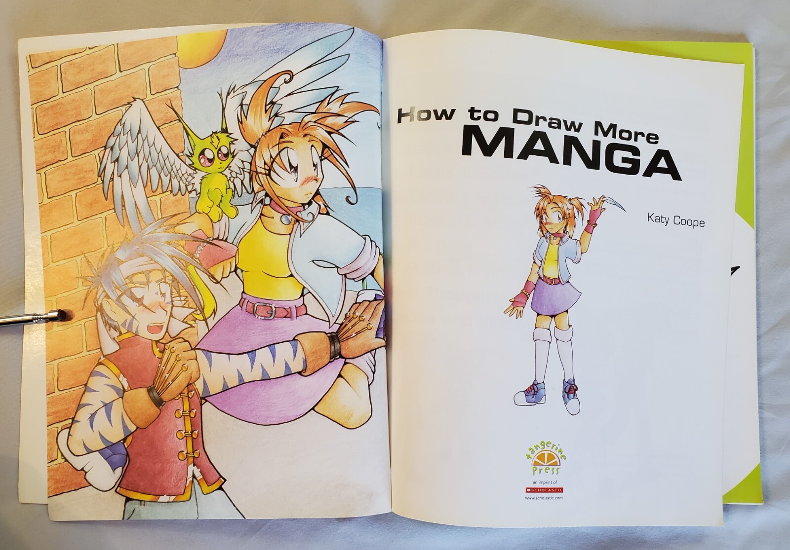 How to Draw More Manga Katy Coope Scholastic Art Book 2003 D&S Tangerine Press