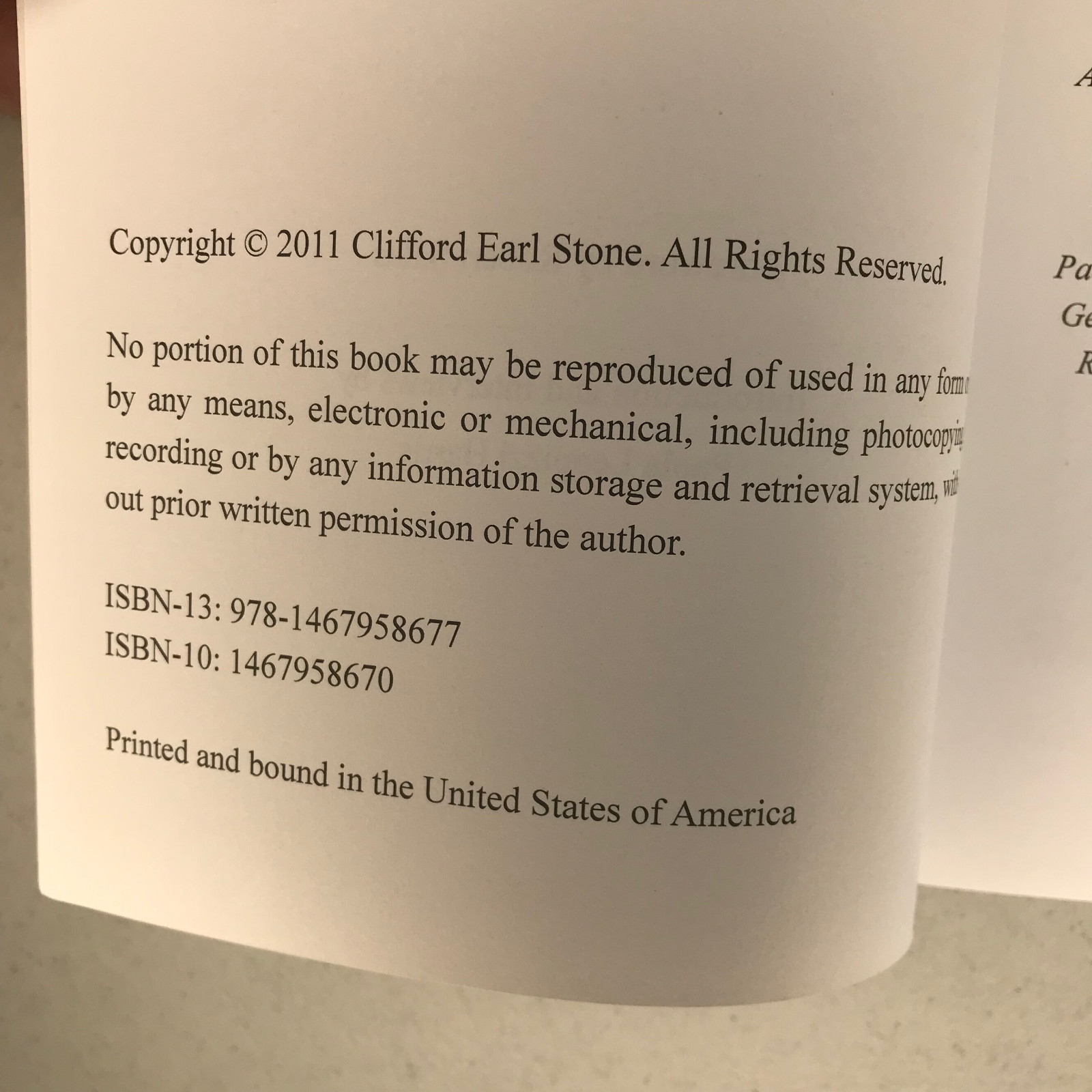 “Eyes Only” Clifford Stone UFO Crash Retrievals Paperback 2011 – 223 Pages