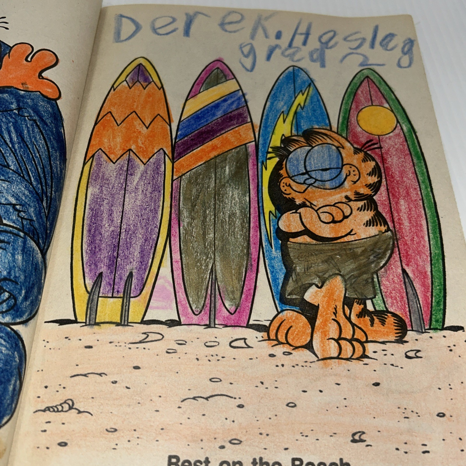 Garfield 1988 A Coloring Book Golden 31 Pages Vintage Used See Pics/80