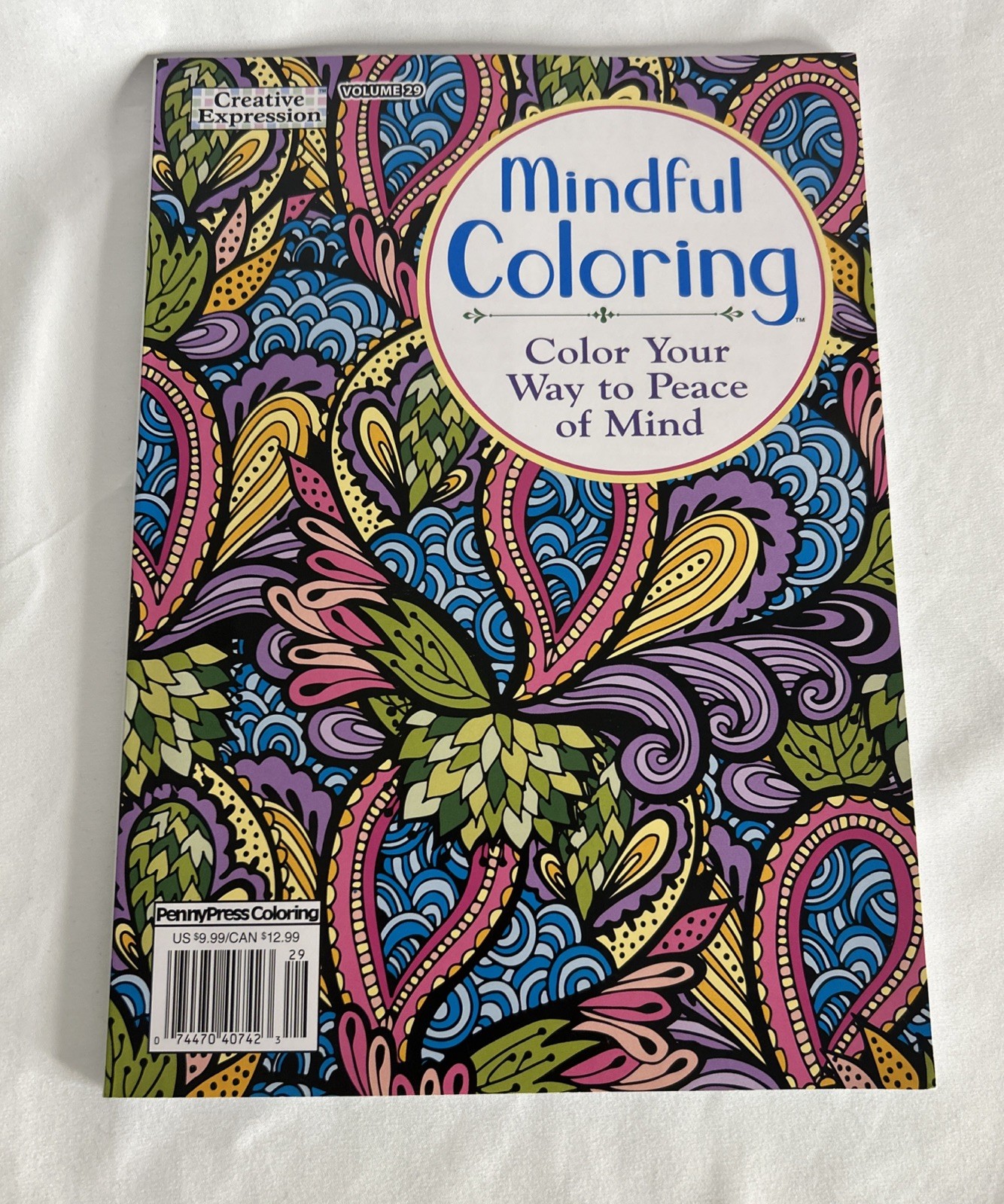 Mindful Coloring Book for Adults stress Relief Pennypress Piece Of Mind #29