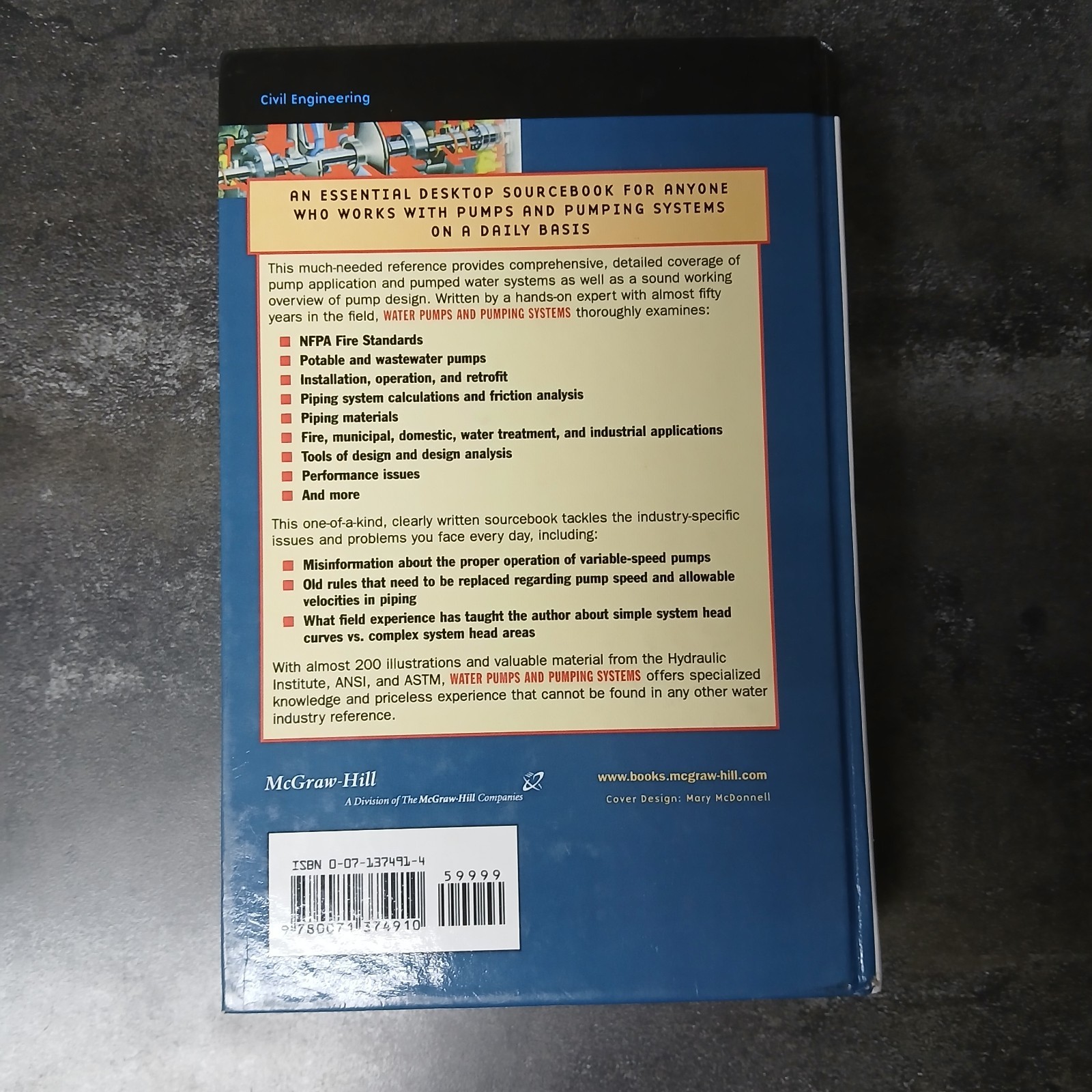WATER PUMPS AND PUMPING SYSTEMS By James Rishel – Hardcover
