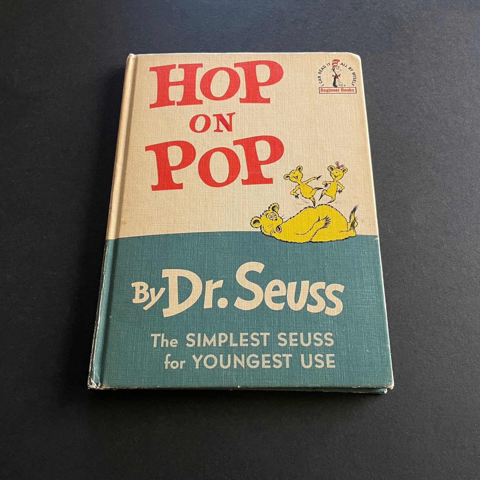 Hop On Pop • Dr. Seuss • Early Book Club Edition 1963 • Linen Hardcover