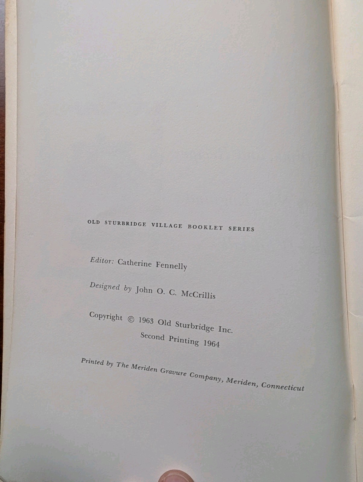 Old Sturbridge 2 Book Lot Food, Drink & Recipes Early New England PB 1963