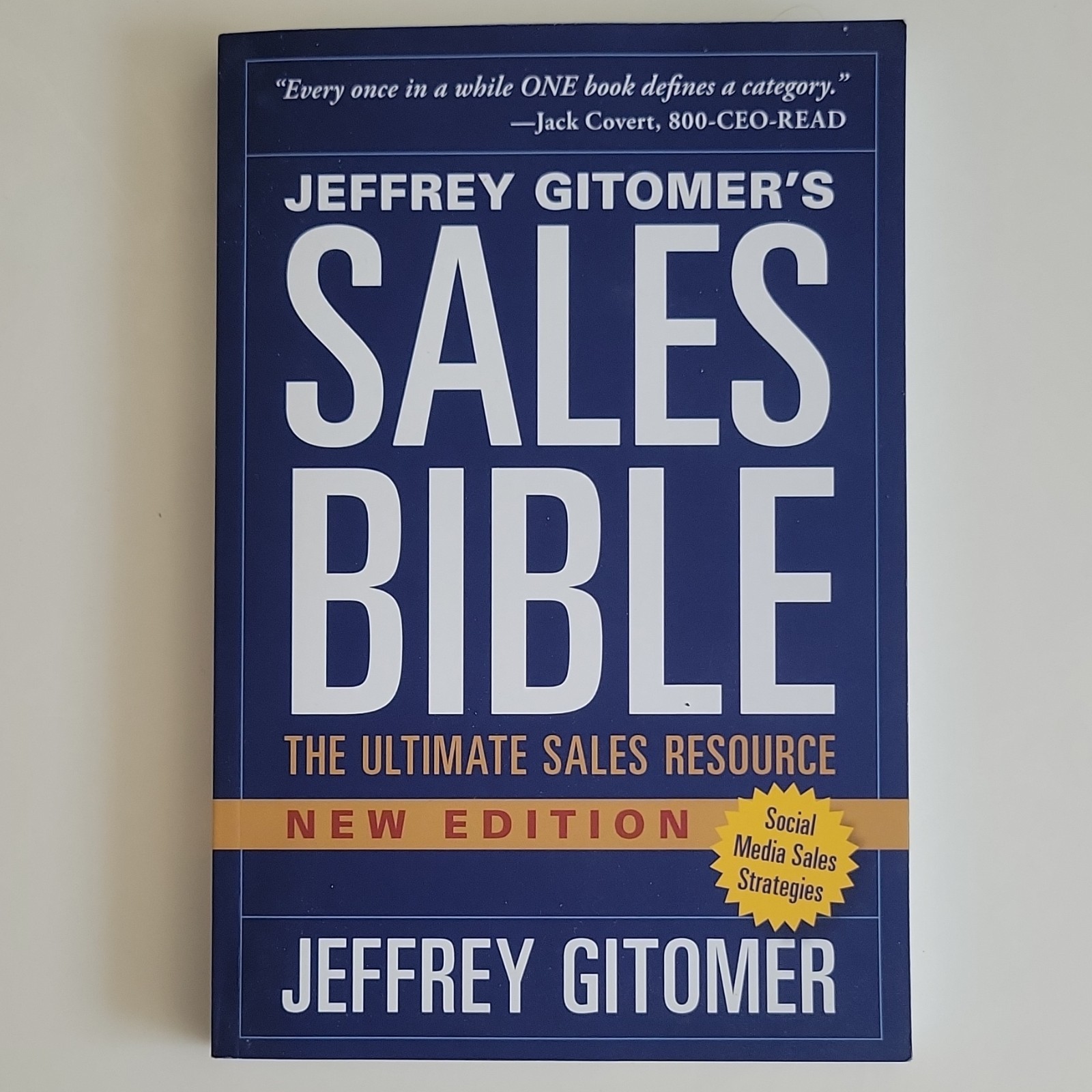 Jeffrey Gitomer Sales Bible New Edition John Wiley & Sons Paperback 2015