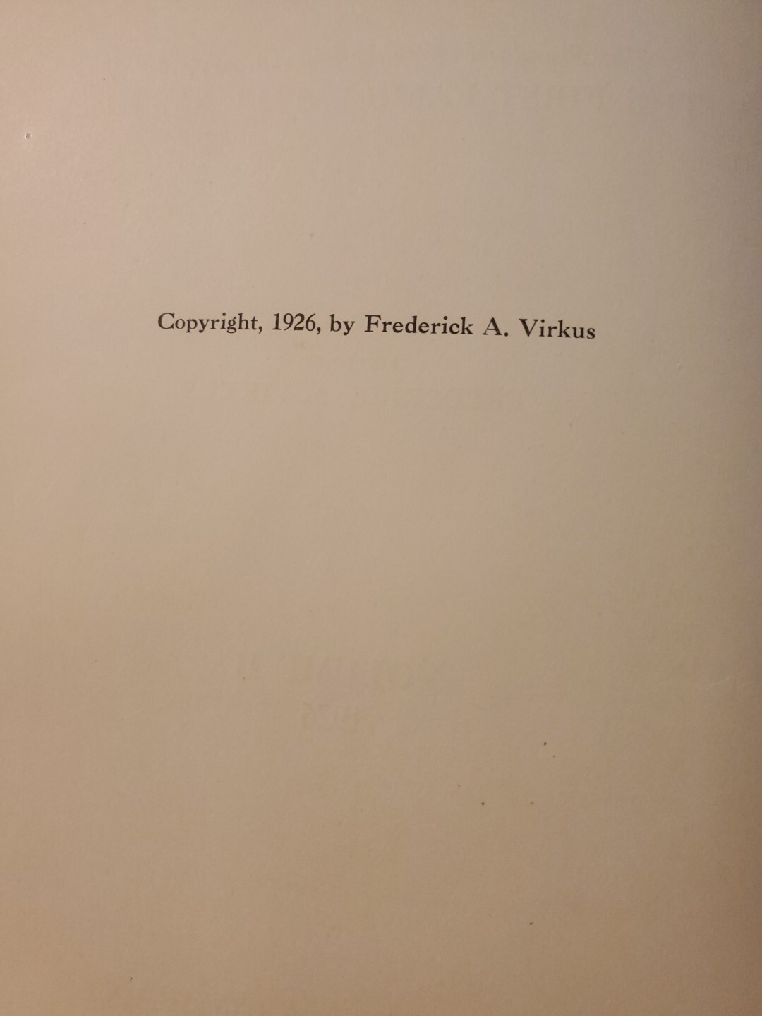 Abridged Compendium of American Genealogy Vol II First Families Virkus 1926 Rare