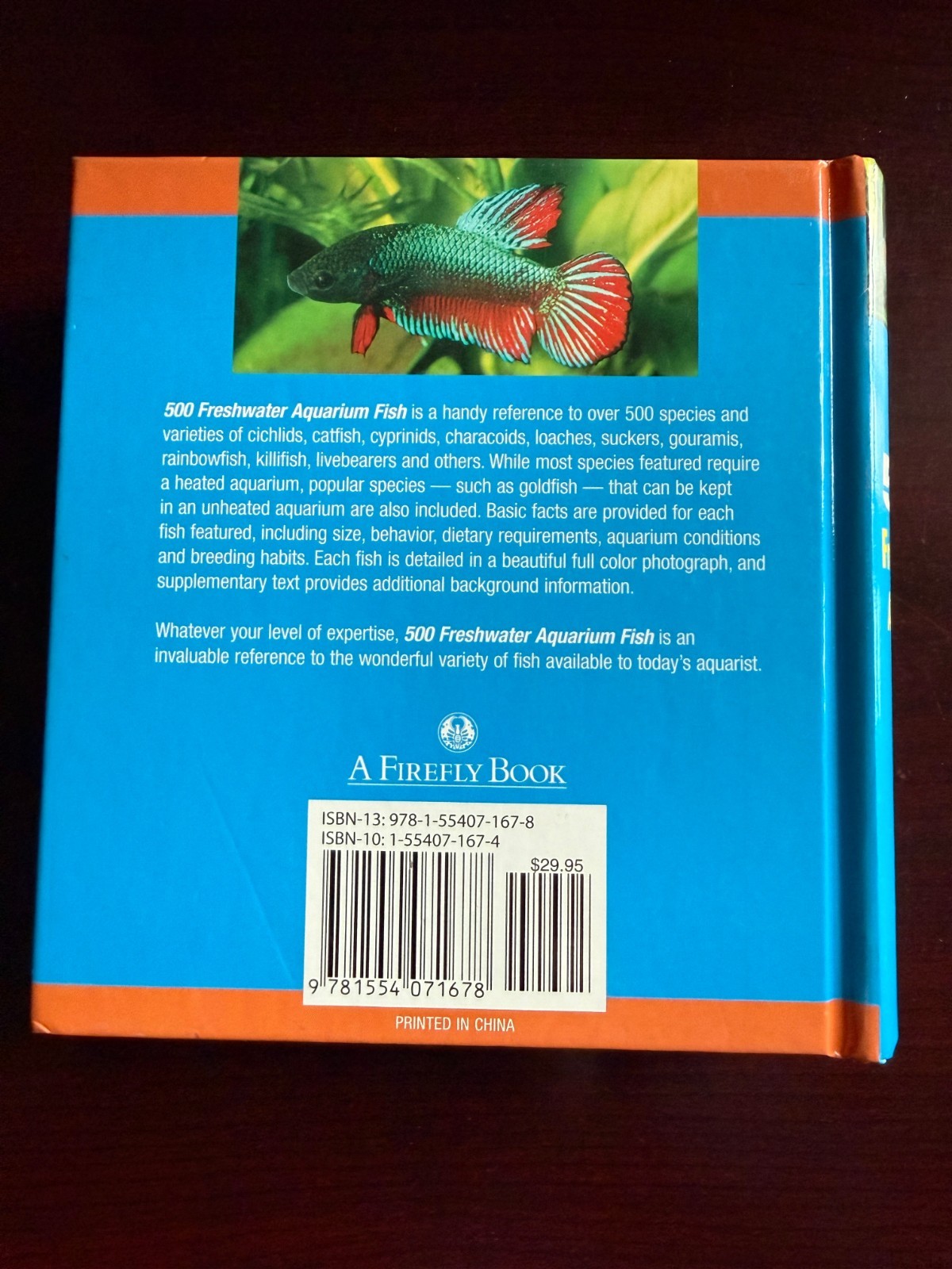 500 Freshwater Aquarium Fish: A Visual Reference Most Popular Species HC NICE!