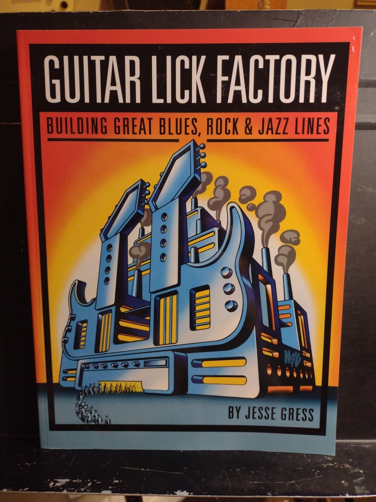 Blues Rock Jazz Guitar Tab Book Guitar Lick Factory 132 Pages Tablature New!!
