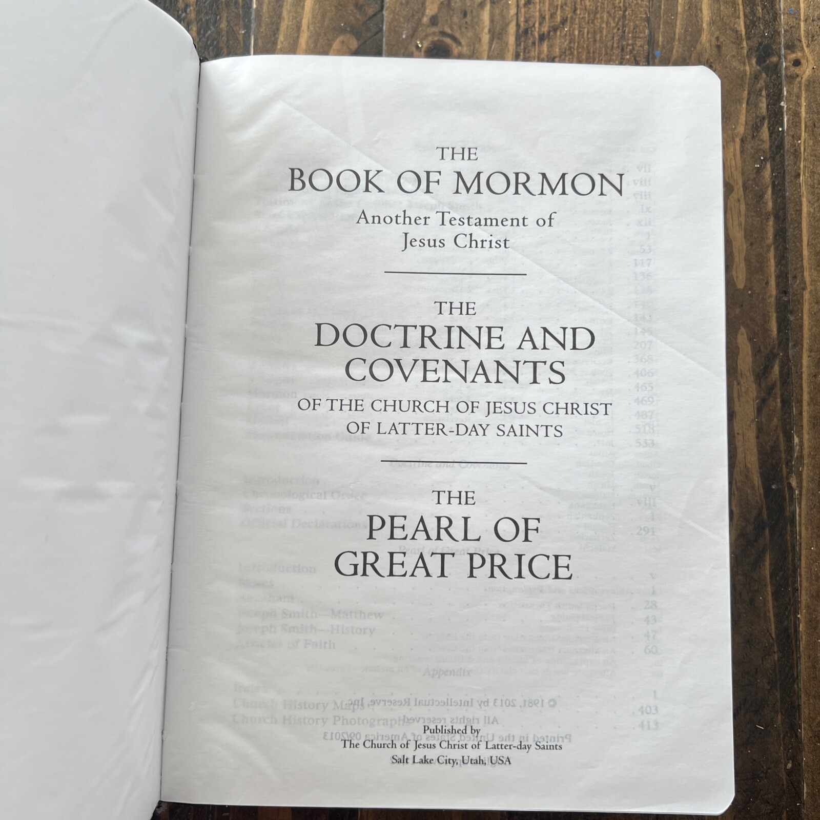 2016 Black Simulated Leather LDS Triple Scriptures 7-1/2” X 5-1/2” Clean!