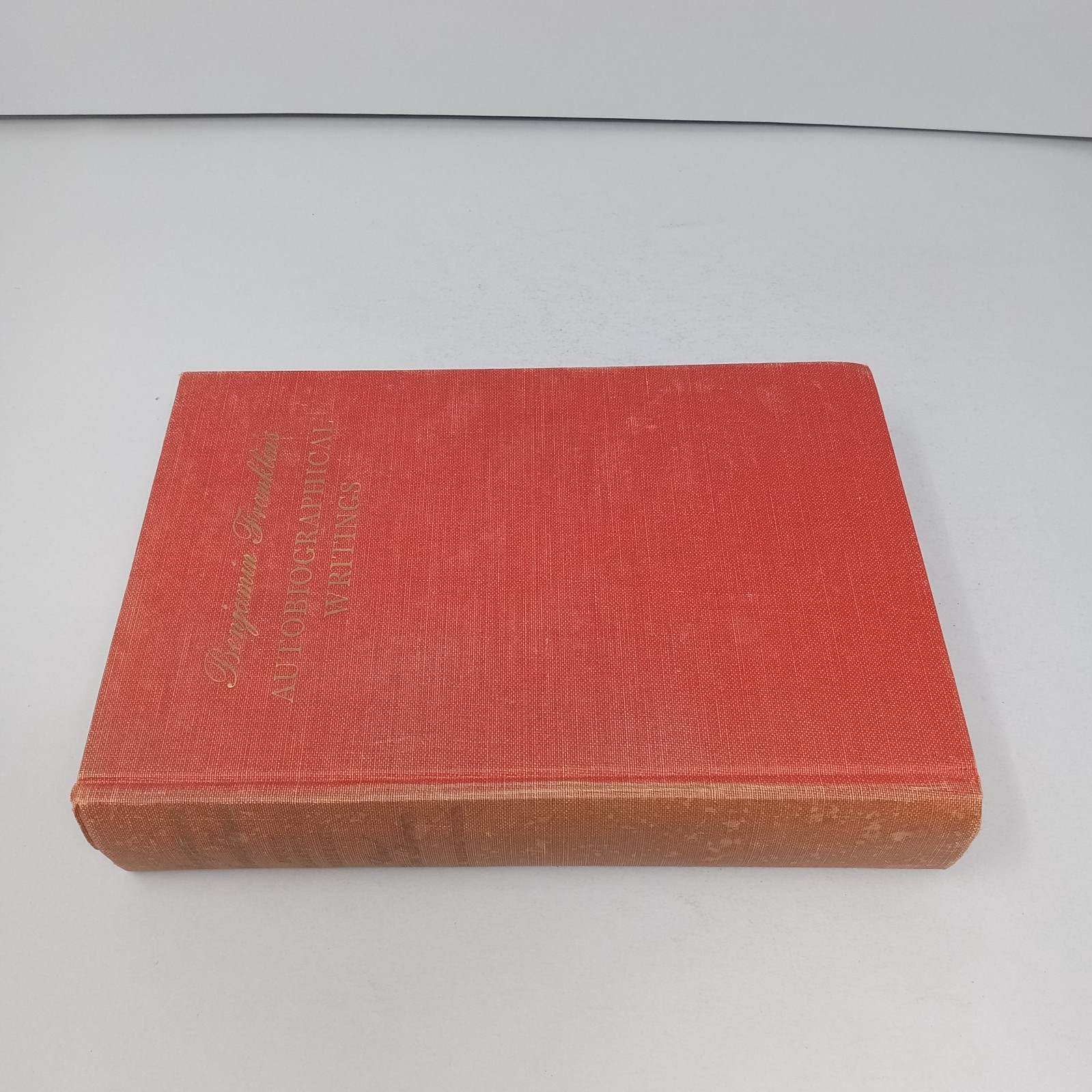 Benjamin Franklins Autobiographical Writings 1952 Viking Press HC Carl Van Doren