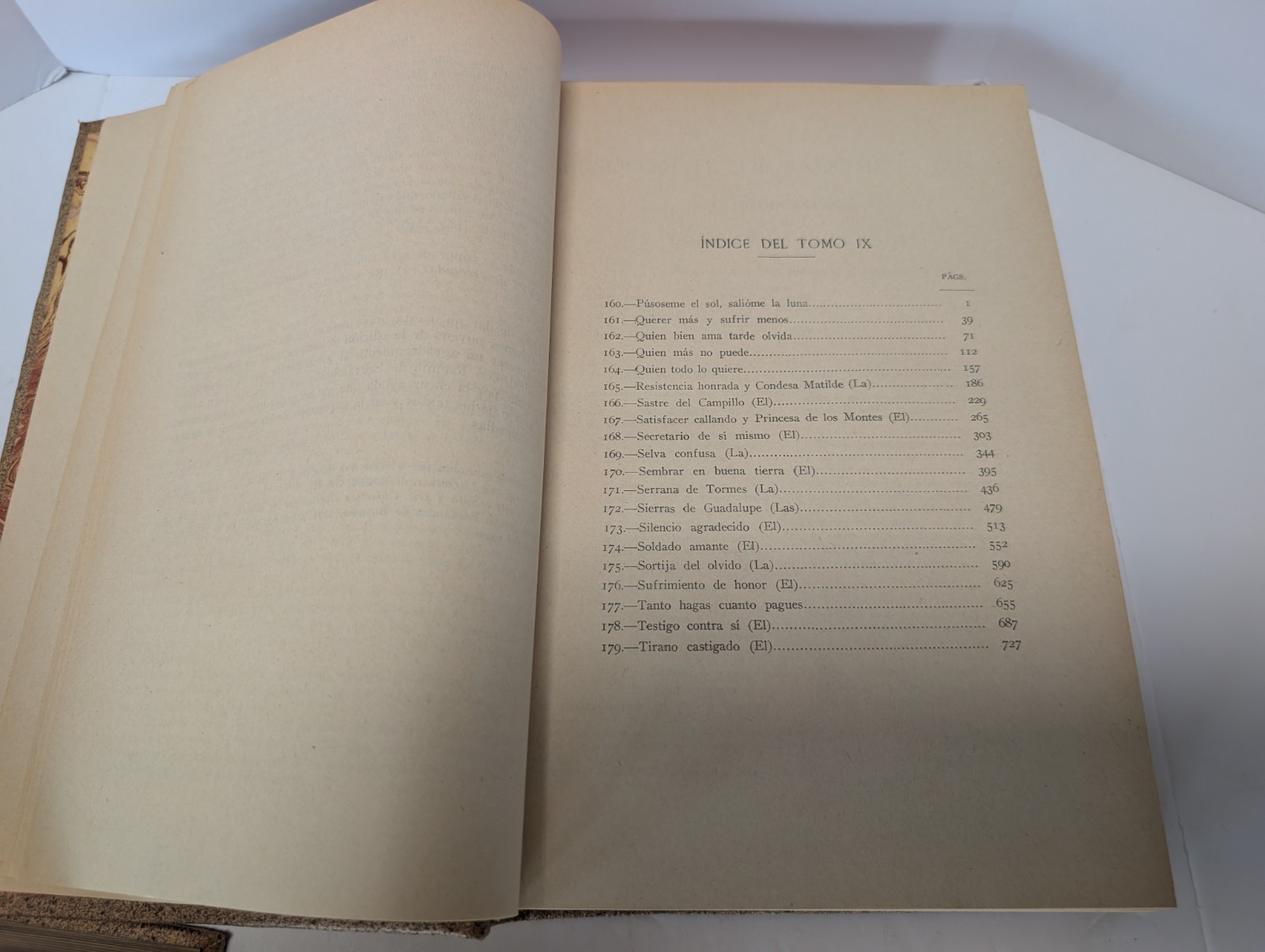 LOPE DE VEGA Obras Dramaticas 13 Leather Bound Volumes 1916-1920 GORGEOUS SET!