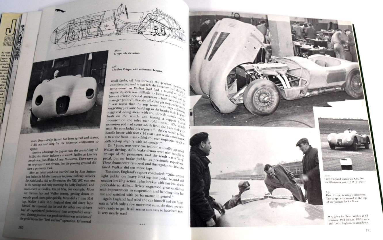 001: JAGUAR: SPORTS RACING & WORKS COMPETITION CARS TO 1953 By Andrew Whyte *VG*