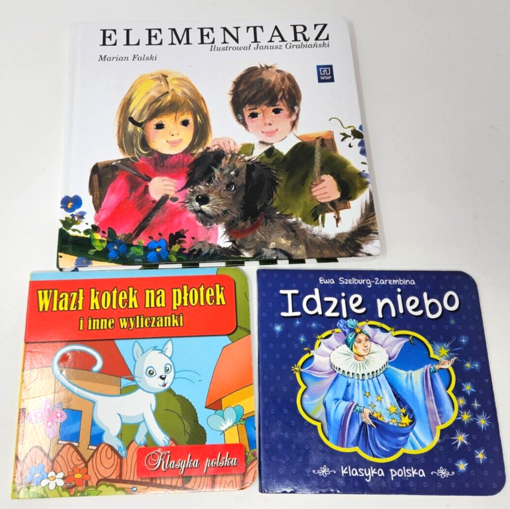 Lot of 7 Polish Children’s Story and Activity Books – Język Polski!!