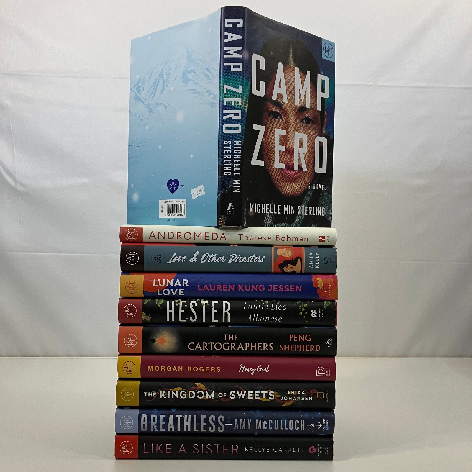 Book of the Month 10 BOTM HCDJ Misc Authors Novels Lot Jessen Bohman Sterling