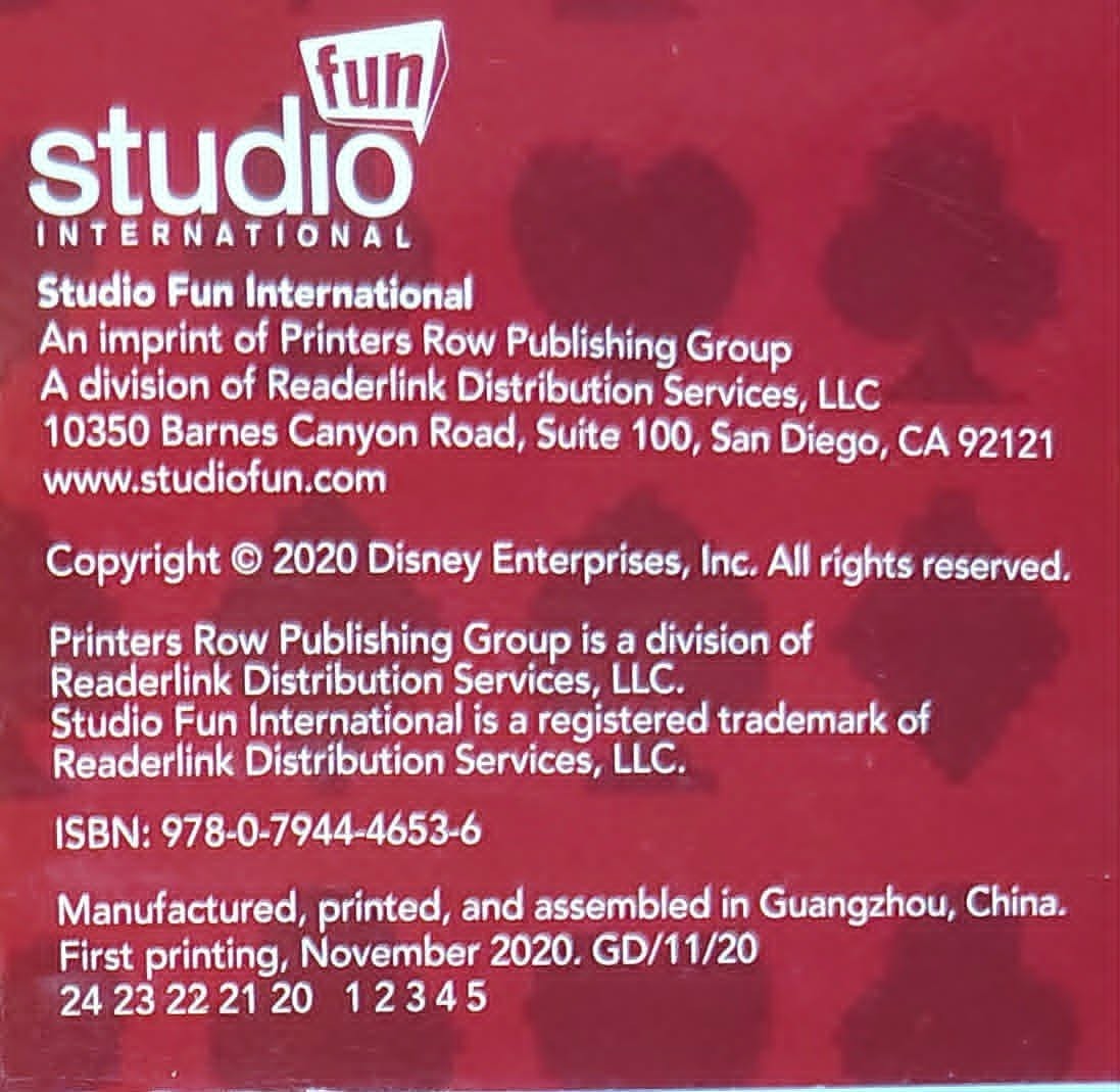 Disney Alice in Wonderland (8×8) Includes Stickers 2020