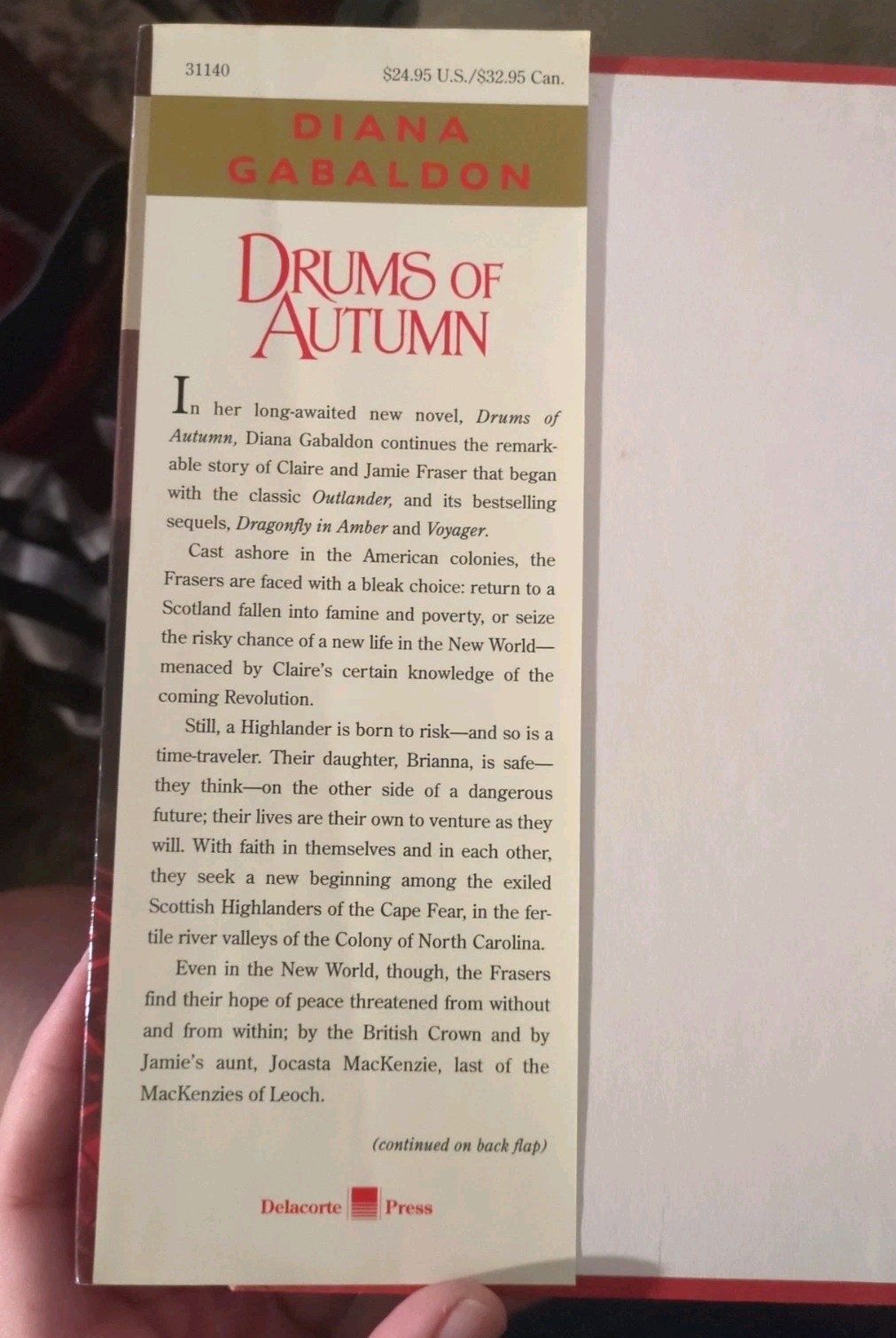 Drums Of Autumn By Diana Gabaldon First Edition Hardcover
