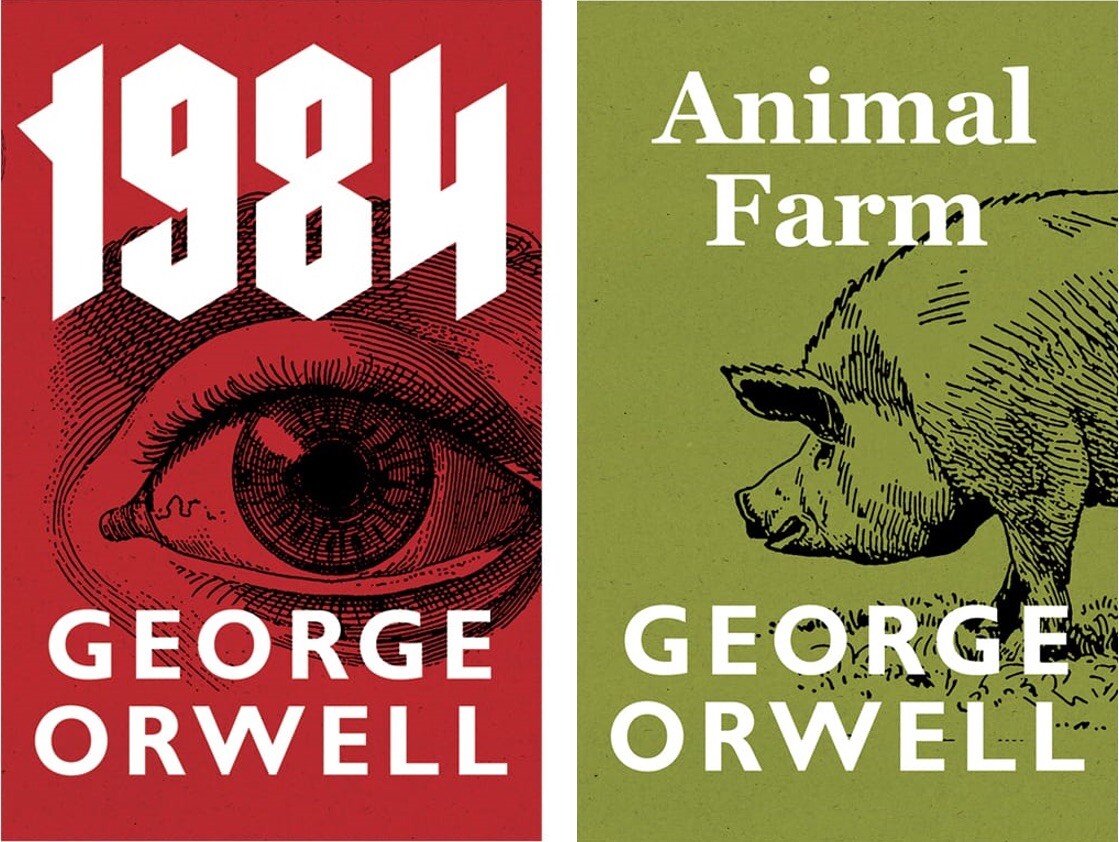 1984 & Animal Farm (Set of 2 Books) by George Orwell -NEW-1