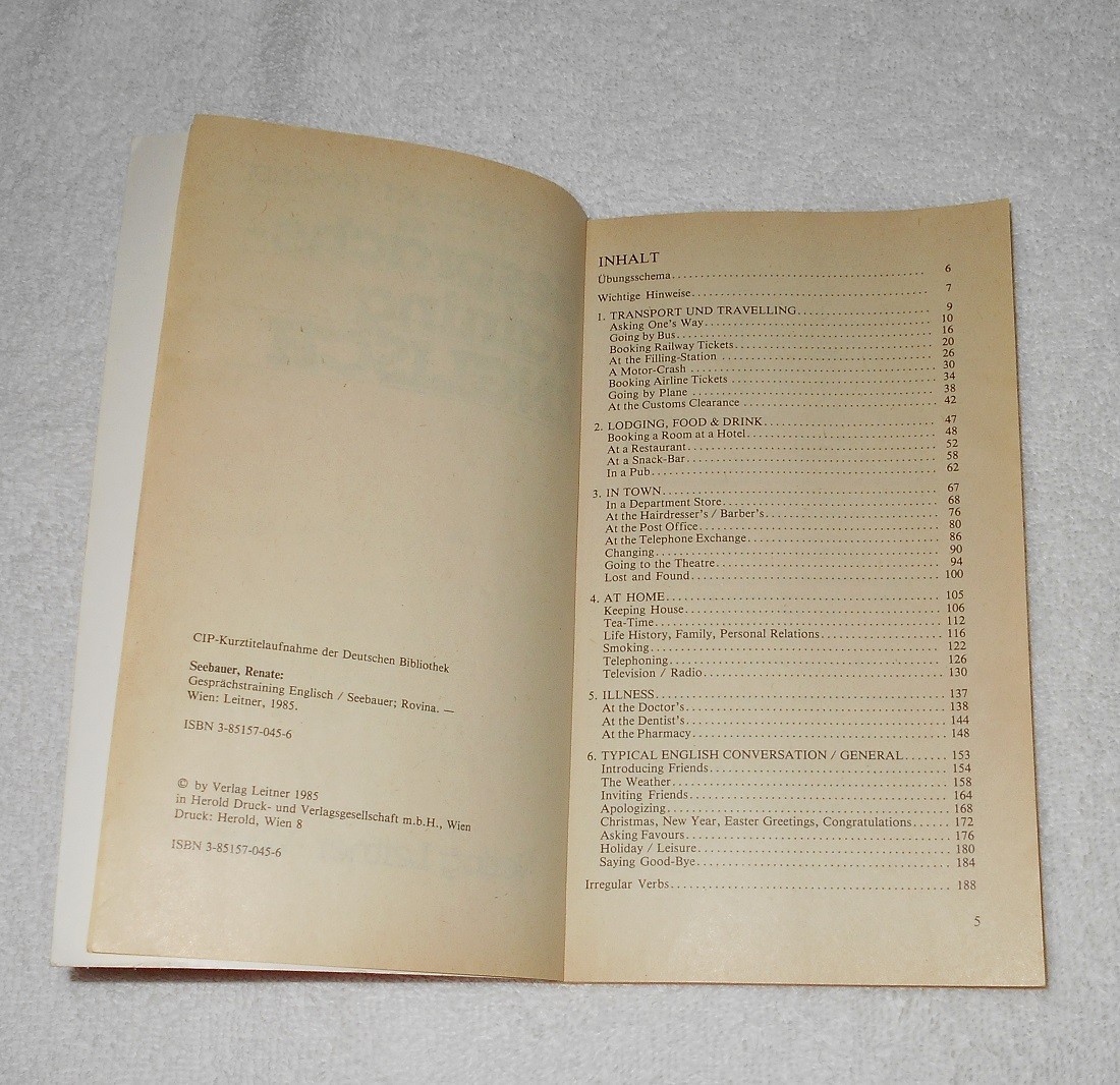 Gesprachs Training Englisch – Renate Seebaur – Verlag Leitner 1985 – 3851570456