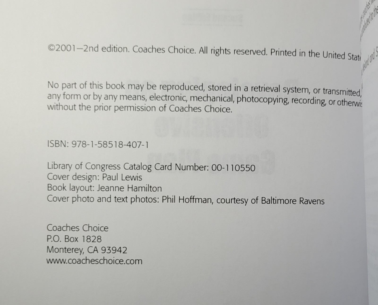Coaches Choice Football coaching skills drills books 9781606790762 9781585180059
