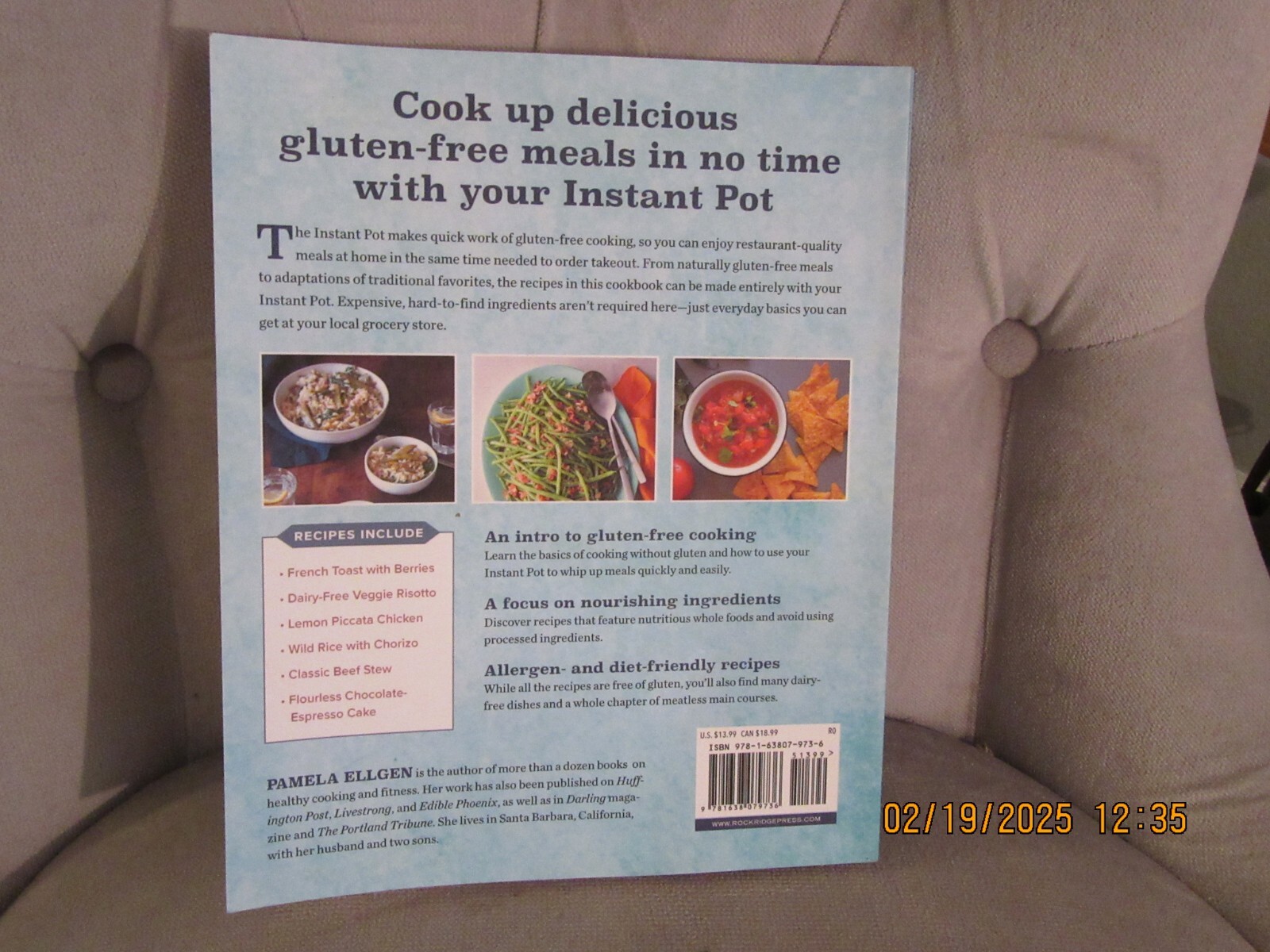 Gluten Free Instant Pot Cookbook by Pamela Elgin 2021 129 Pages Celiac Help