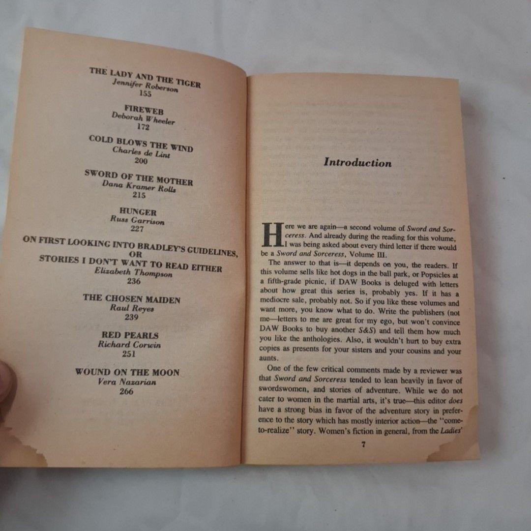 Sword And Sorceress II Marion Zimmer Bradley Daw Books 1985 PB Fantasy Anthology