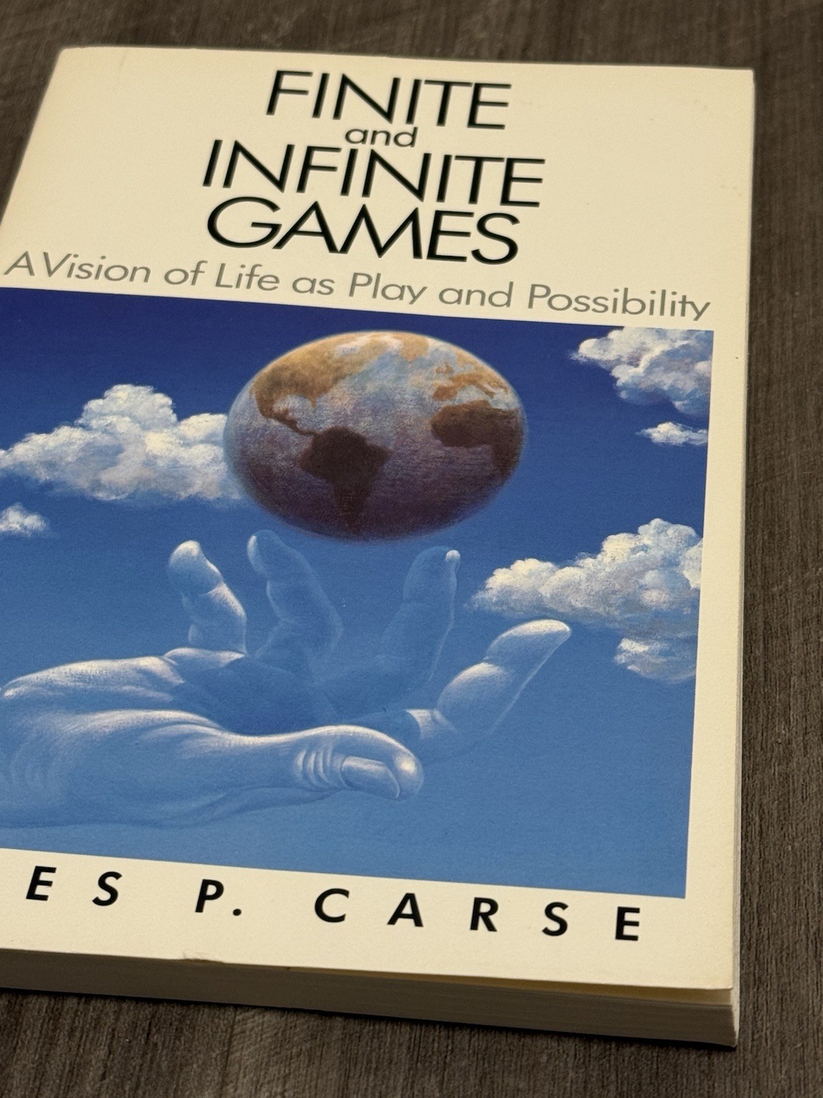 Finite and Infinite Games James P. Carse 1986 Edition Philosophy Paperback